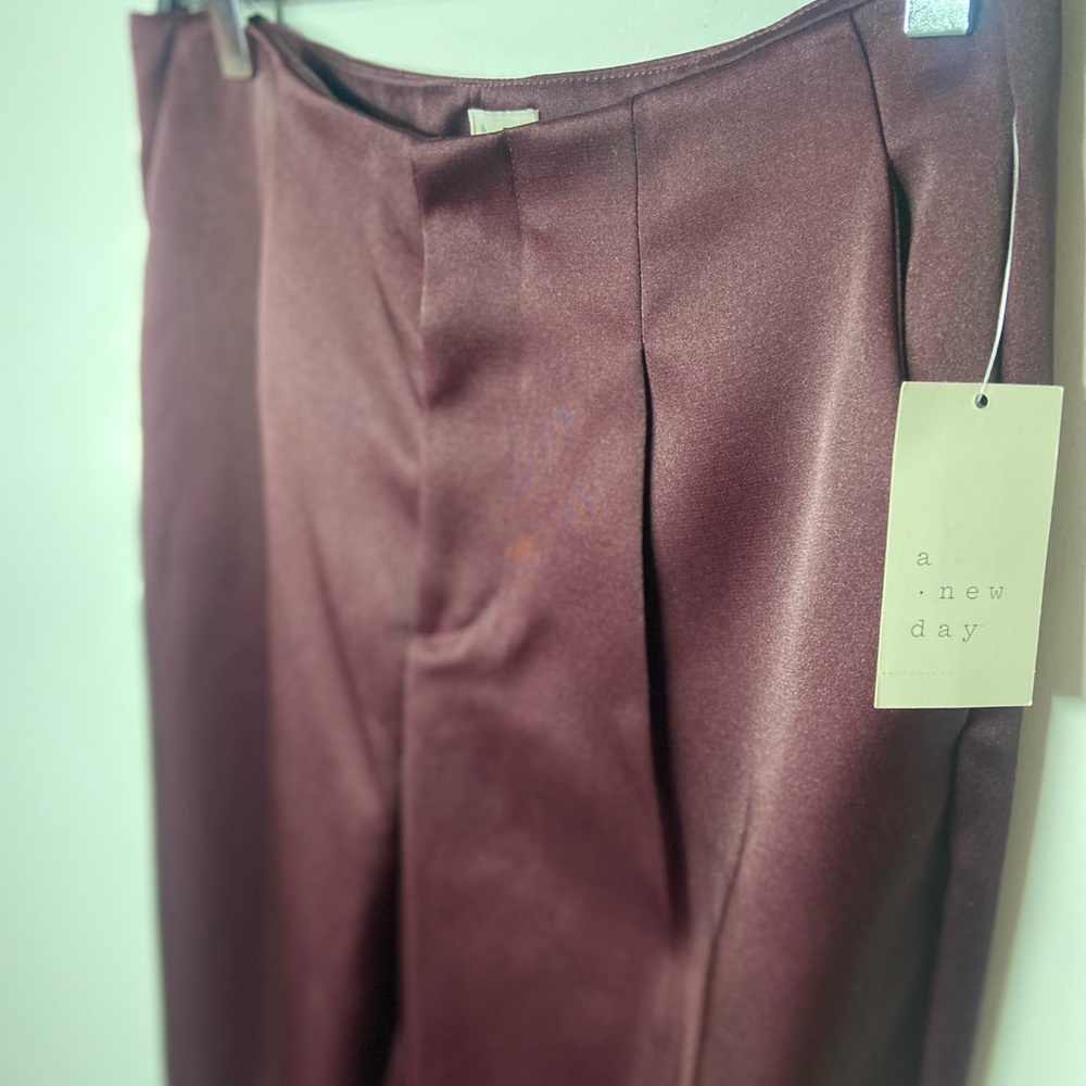 a new day Burgundy Trousers - Picture 6 of 9